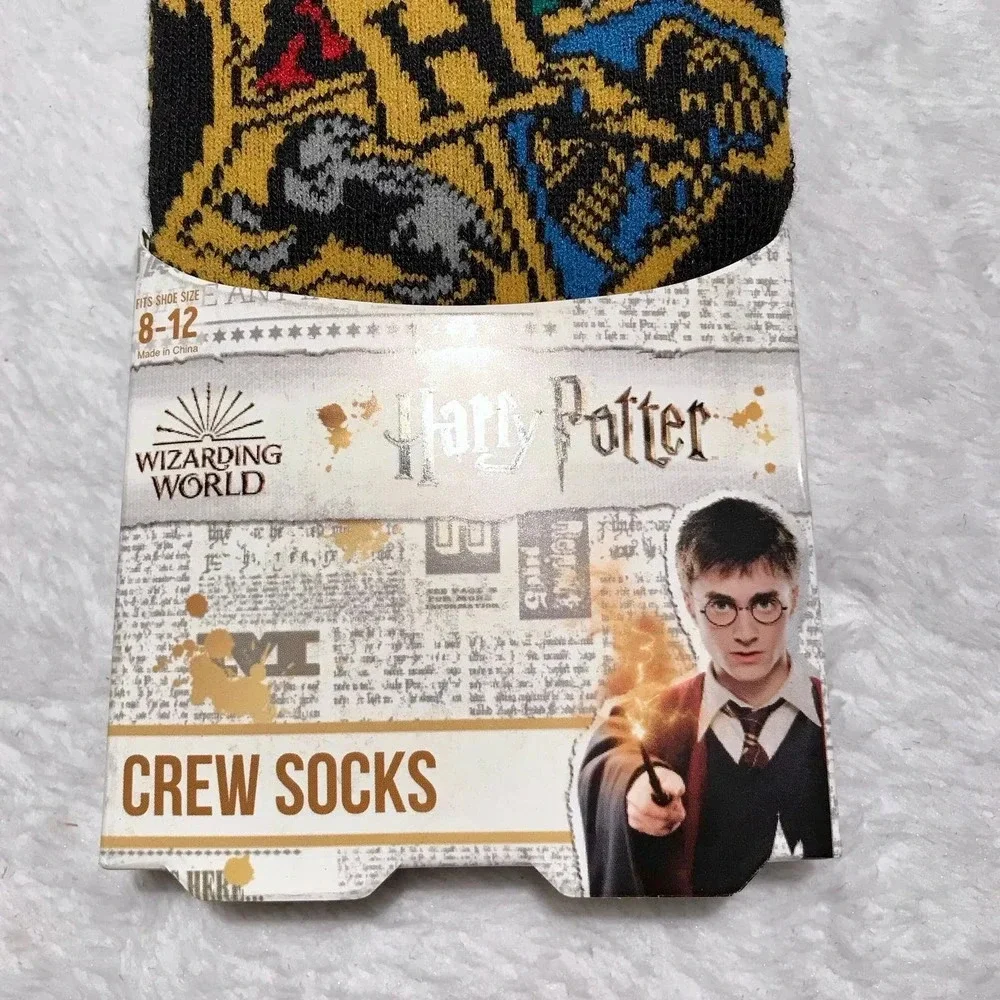 Bioworld Harry Potter New with Packaging 1 Pair Crew Men's Socks Size 8-12